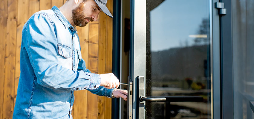Frameless Glass Storefront Door Locks Replacement in Dublin, CA